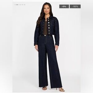 Marciano Dark Indigo Straight-Leg Denim Mid-Rise Pants - Size 29